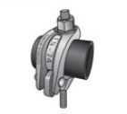 oval half swivel coupler with bolt