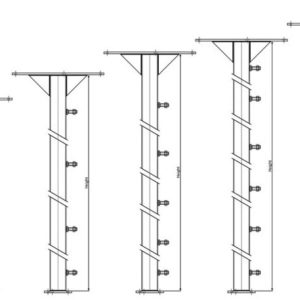 vertical posts